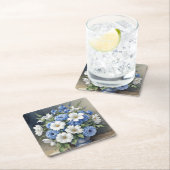 花瓶 エレガント 水彩画 スクエアペーパーコースター (インサイチュ)
