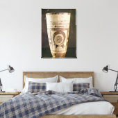 花瓶、スタイルI、イランのスサから、紀元前5000-4000 キャンバスプリント (インサイチュ (寝室))