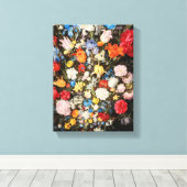 花瓶（宝石、コイン、貝殻を含む）, 1606 キャンバスプリント (インサイチュ (ウッドフロア))