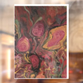 花瓶 – 抽象芸術アートワークのウィンドウデカール ウィンドウサイン (シート2)