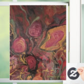 花瓶 – 抽象芸術アートワークのウィンドウデカール ウィンドウサイン (ホーム)