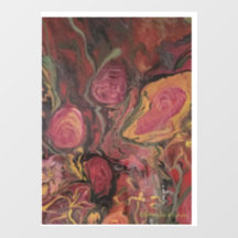 花瓶 – 抽象芸術アートワークのウィンドウデカール