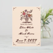 花瓶　田舎風　気まぐれ　スケッチ　カスタム　写真 セーブザデート (スタンド正面)