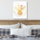 花瓶 花の壁飾り キャンバスプリント (インサイチュ (寝室))