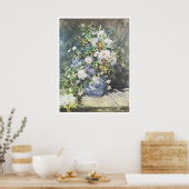 花瓶， 1886 Pierre-Augusteルノアール ポスター (キッチン)