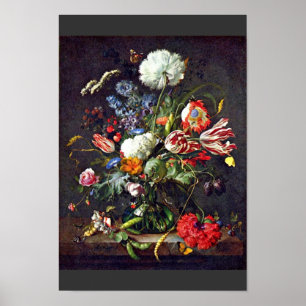 花瓶by Heem Jan Davidsz De (最高の Quality) ポスター
