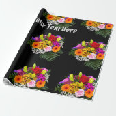 花画像の美しいギフト工芸品パーティー用品 ラッピングペーパー (アンロールド)