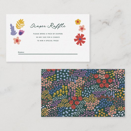 花畑おむつラッフルエンクロージャカード エンクロージャーカード (正面/裏面)
