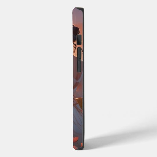 花畑で白い花を生むアニメーション少女|過去記事 Case-Mate iPhoneケース (裏面 / 左)