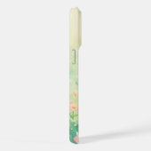 花畑と幸せなカバ iPhoneケース (右側面)