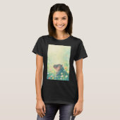 花畑と幸せなカバ Tシャツ (正面フル)