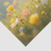 花畑にかわいい小さな復活祭の子羊 薄葉紙 (詳細)