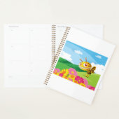 花畑にかわいい、怖い怪物ハチ プランナー手帳 (ディスプレー)