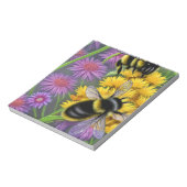 花畑にミツバチ ノートパッド (回転)