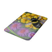 花畑にミツバチ バスマット (アングル)