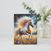 花畑に入った馬 ポストカード (スタンド正面)