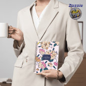 花畑のクリームピンクの植物カスタム名 プランナー手帳