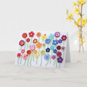 花畑のクロシェカード カード (黄色い花)