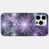 花畑のトレンディで輝く抽象フラクタルアート Case-Mate iPhoneケース (裏面 (横))