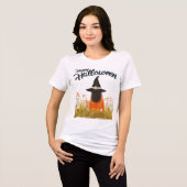 花畑のハロウィン魔女 トライブレンドＴシャツ (正面全面)