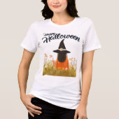 花畑のハロウィン魔女 トライブレンドＴシャツ (正面)