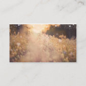 花畑のラスティックカントリーウェディングテーブルプレース プレイスカード (裏面)