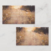 花畑のラスティックカントリーウェディングテーブルプレース プレイスカード (正面/裏面)