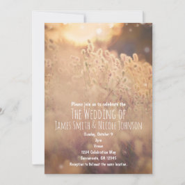 花畑のラスティックカントリーウェディング招待状 招待状