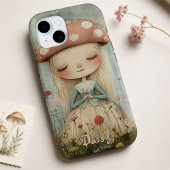 花畑の可愛いキノコの妖精 カスタムデザイン Case-Mate iPhoneケース