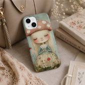 花畑の可愛いキノコの妖精 カスタムデザイン Case-Mate iPhoneケース