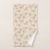 花畑の女の子がリースで バスタオルセット (ハンドタオル)