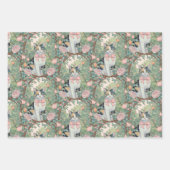 花畑の子猫 ラッピングペーパーシート (正面)