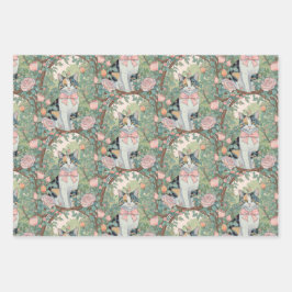 花畑の子猫 ラッピングペーパーシート