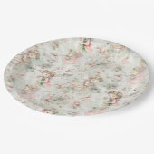 花畑の少女　花冠の蝶 ペーパープレート (アングル)