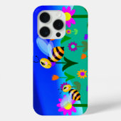 花畑の幸せな蜂たち Case-Mate iPhoneケース (裏面)