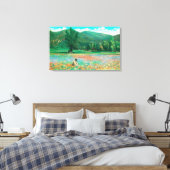 花畑の表示 キャンバスプリント (インサイチュ (寝室))