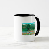 花畑の表示 マグカップ (正面右)