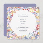 花畑の赤ちゃんシャワー 招待状 (正面/裏面)