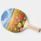 花畑の風景画 卓球ラケット (横)