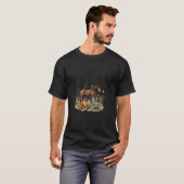 花畑の馬と蝶々 Tシャツ (正面フル)