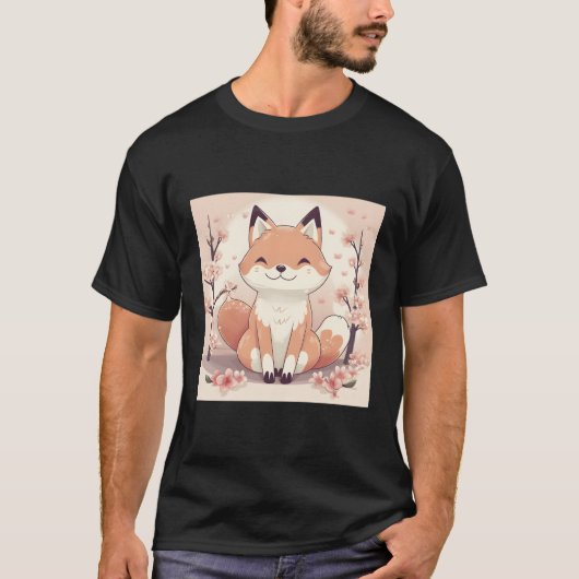 花畑を通るさくらんぼ旅 Tシャツ (正面)