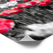 花畑ミニマル選択色写真 ポスター (角)