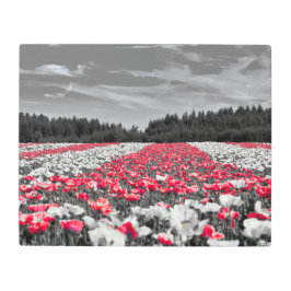 花畑ミニマル選択色写真 メタルプリント