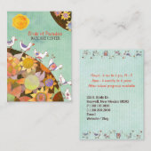 花畑保育センターの鳥 名刺 (正面/裏面)