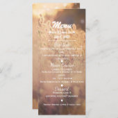 花畑素朴国の結婚式メニュー メニュー (正面/裏面)