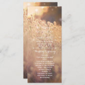 花畑素朴国ウエディングプログラムラック プログラム (正面/裏面)