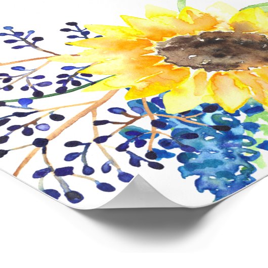 花畑結婚の歓迎 ポスター (角)