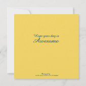 花畑誕生日カード サンキューカード (裏面)