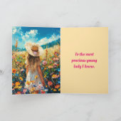 花畑誕生日カード サンキューカード (内部)