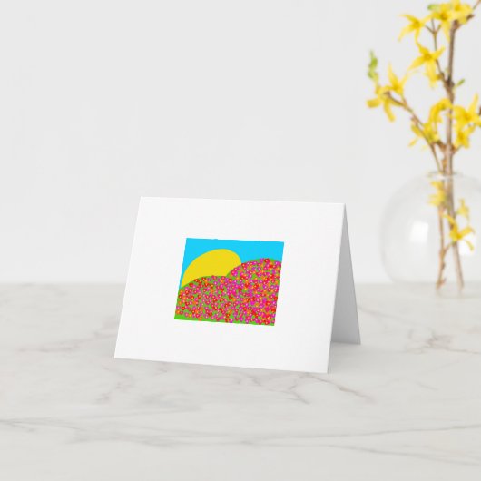 花畑 カード (黄色い花)